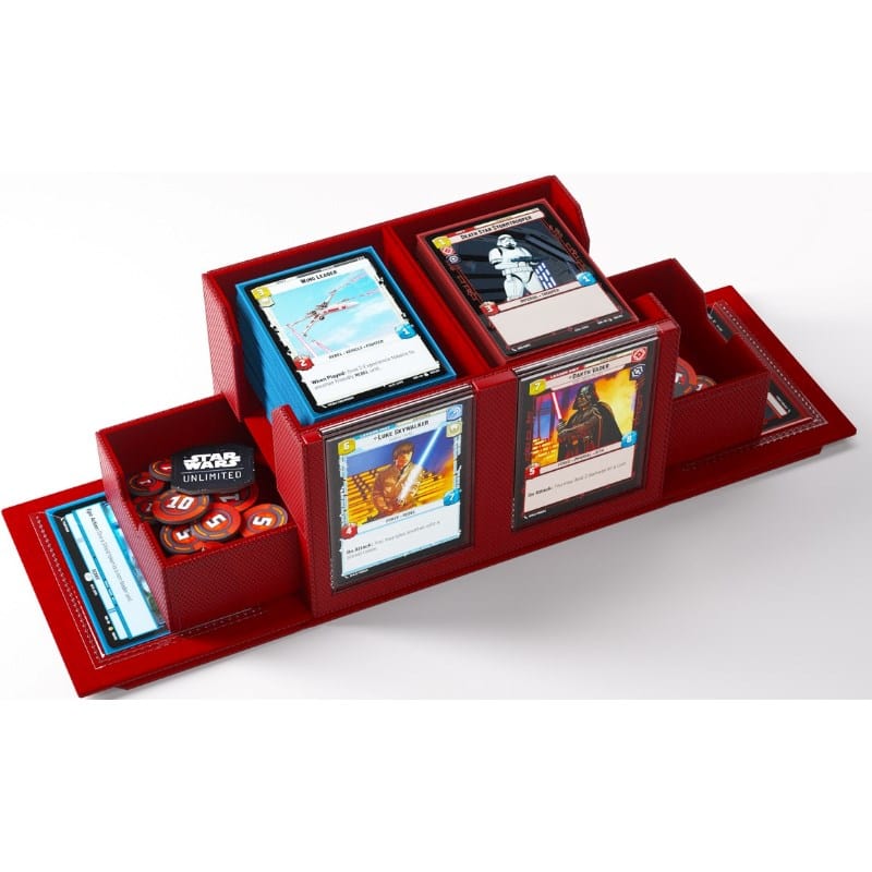 Gamegenic Trading Card Games Double Deck Pod - Gamegenic Star Wars Unlimited - Red (18/03/2024 release)