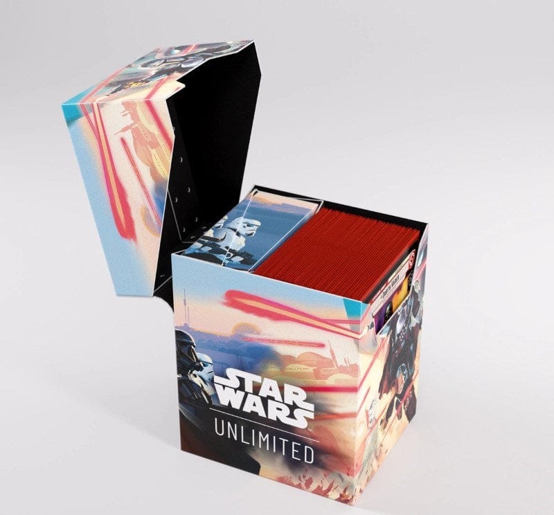 Gamegenic Trading Card Games Soft Crate Deck Box - Gamegenic Star Wars Unlimited - Mandalorian / Moff Gideon