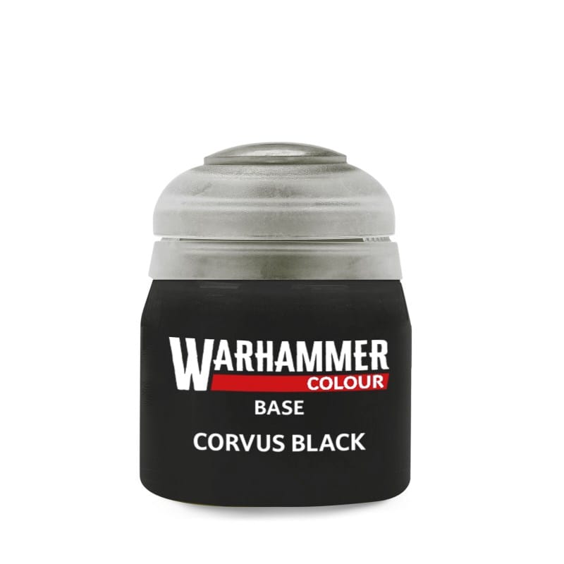 Games Workshop Hobby Paint - Warhammer Colour Base - Corvus Black
