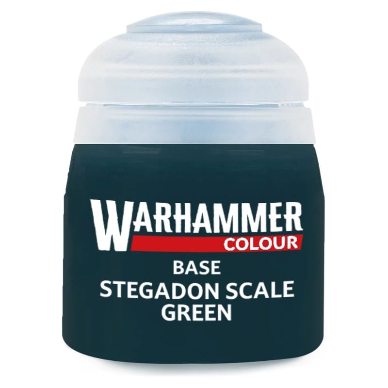 Games Workshop Hobby Paint - Warhammer Colour Base - Stegadon Scale Green