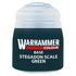 Games Workshop Hobby Paint - Warhammer Colour Base - Stegadon Scale Green
