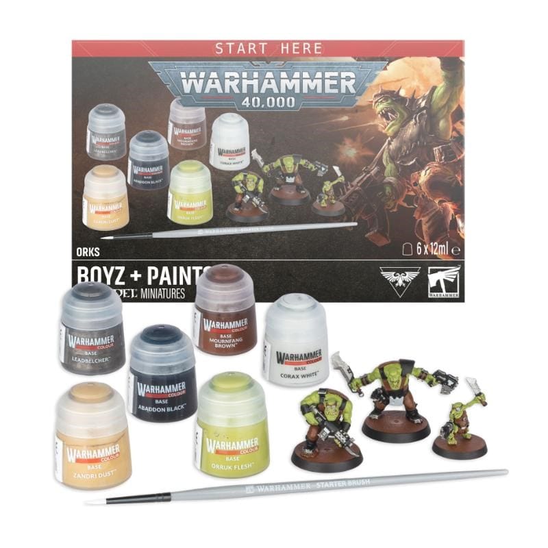 Games Workshop Hobby Warhammer 40k - Orks - Boyz Paint Set (Preorder - 25/07/2026 Release)