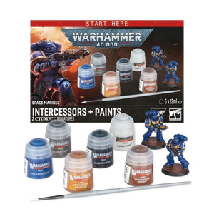 Games Workshop Hobby Warhammer 40k - Space Marines - Intercessors Paint Set (Preorder - 25/07/2026 Release)
