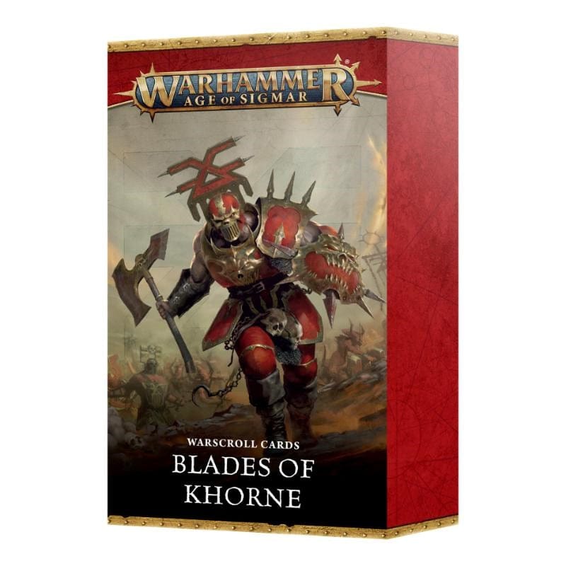 Games Workshop Miniatures Age of Sigmar - Blades of Khorne - Warscroll Cards (4th Ed) (Preorder - 02/08/2025 Release)