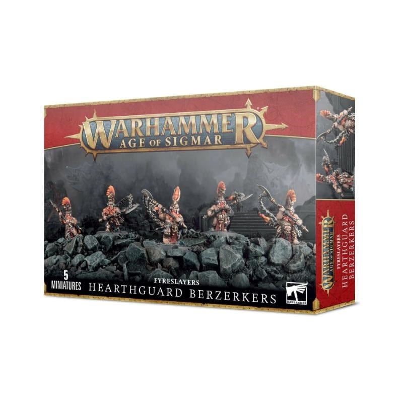 Games Workshop Miniatures Age of Sigmar - Fyreslayers - Hearthguard Berzerkers