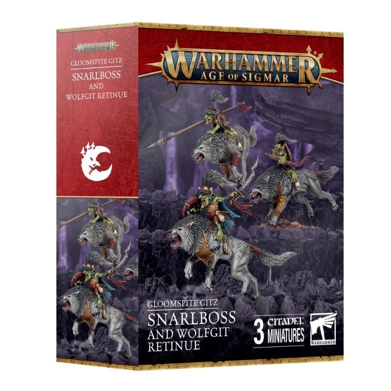 Games Workshop Miniatures Age of Sigmar - Gloomspite Gitz - Snarlboss & Wolfgit Retinue (Preorder - 22/03/2025 Release)