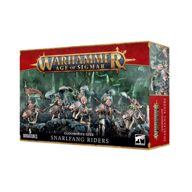 Games Workshop Miniatures Age of Sigmar - Gloomspite Gitz - Snarlfang Riders
