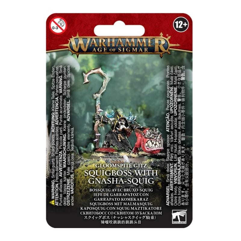 Games Workshop Miniatures Age of Sigmar - Gloomspite Gitz - Squigboss with Gnasha-Squig