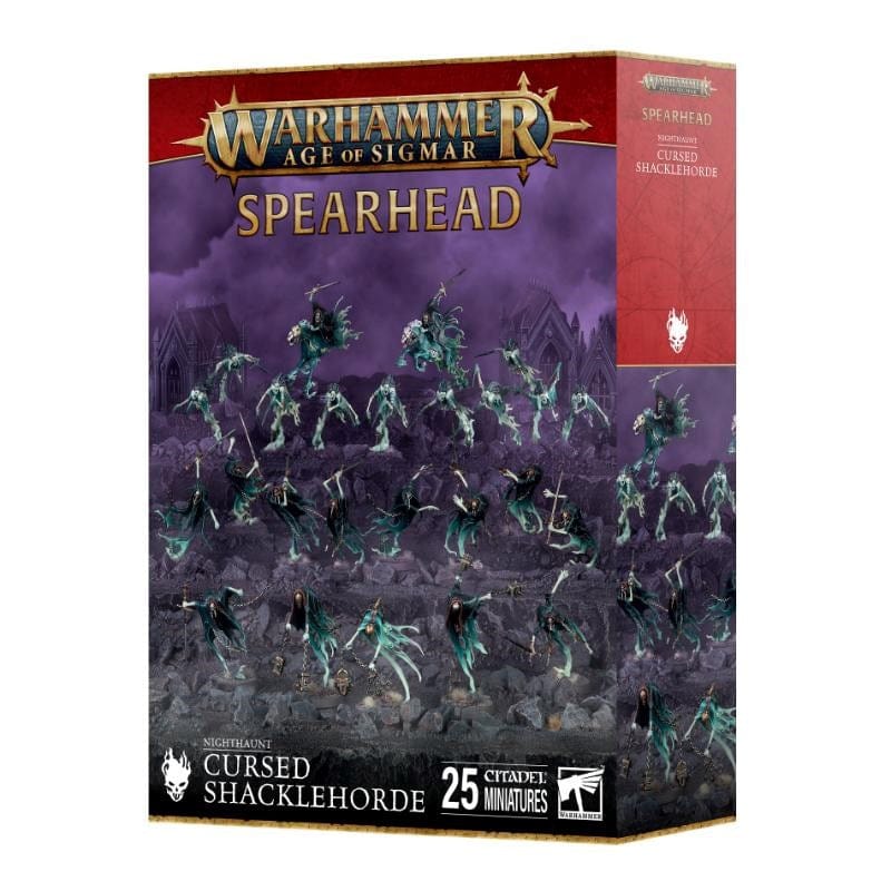 Games Workshop Miniatures Age of Sigmar - Nighthaunt - Spearhead - Cursed Shacklehorde (Preorder - 30/08/2025 Release)