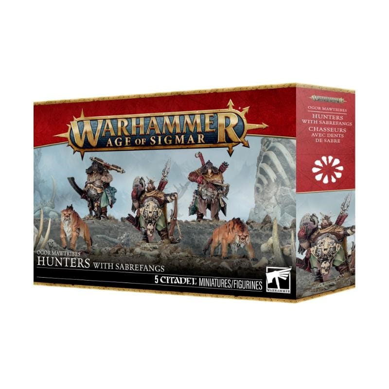 Games Workshop Miniatures Age of Sigmar - Ogor Mawtribes - Hunters With Sabrefangs (Preorder from 12/09/2026 (26/09/2026 Release)