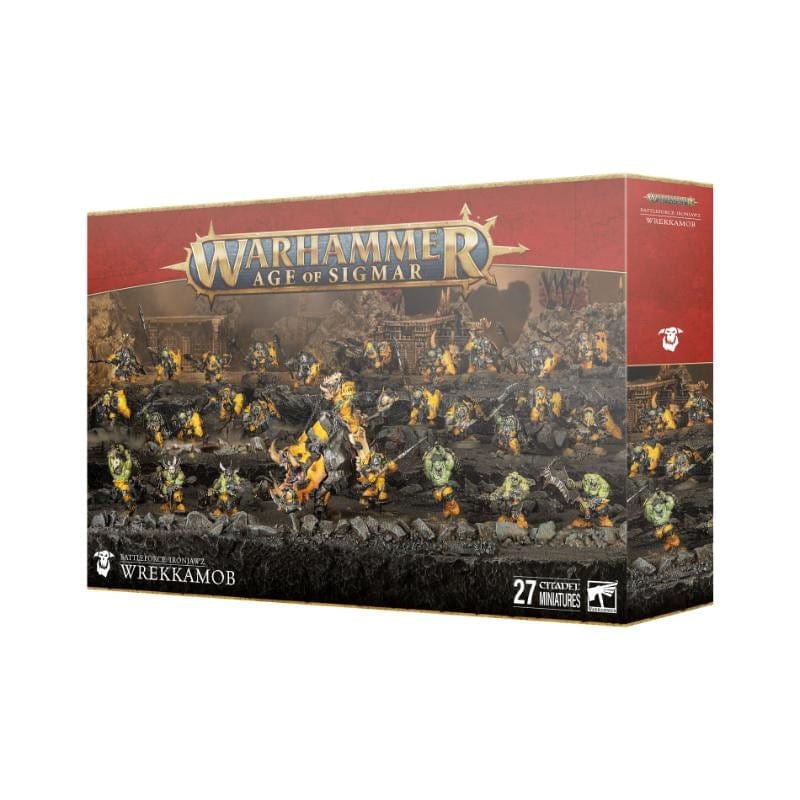 Games Workshop Miniatures Age of Sigmar - Orruk Warclans - Ironjawz Battleforce - Wrekkamob (Preorder - 29/11/2024 Release)