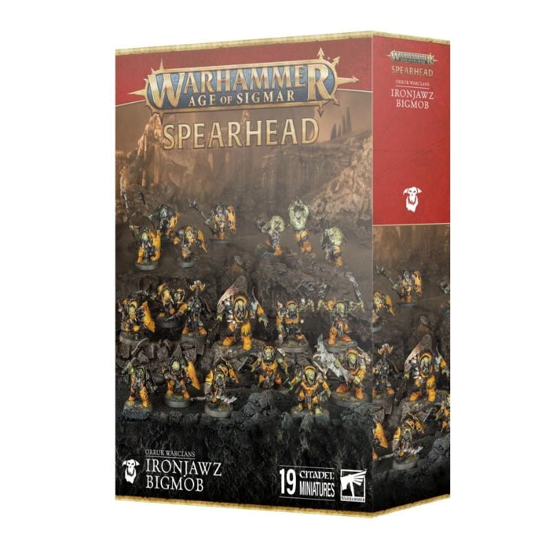 Games Workshop Miniatures Age of Sigmar - Orruk Warclans - Spearhead - Ironjawz Bigmob (Preorder - 01/03/2025 Release)