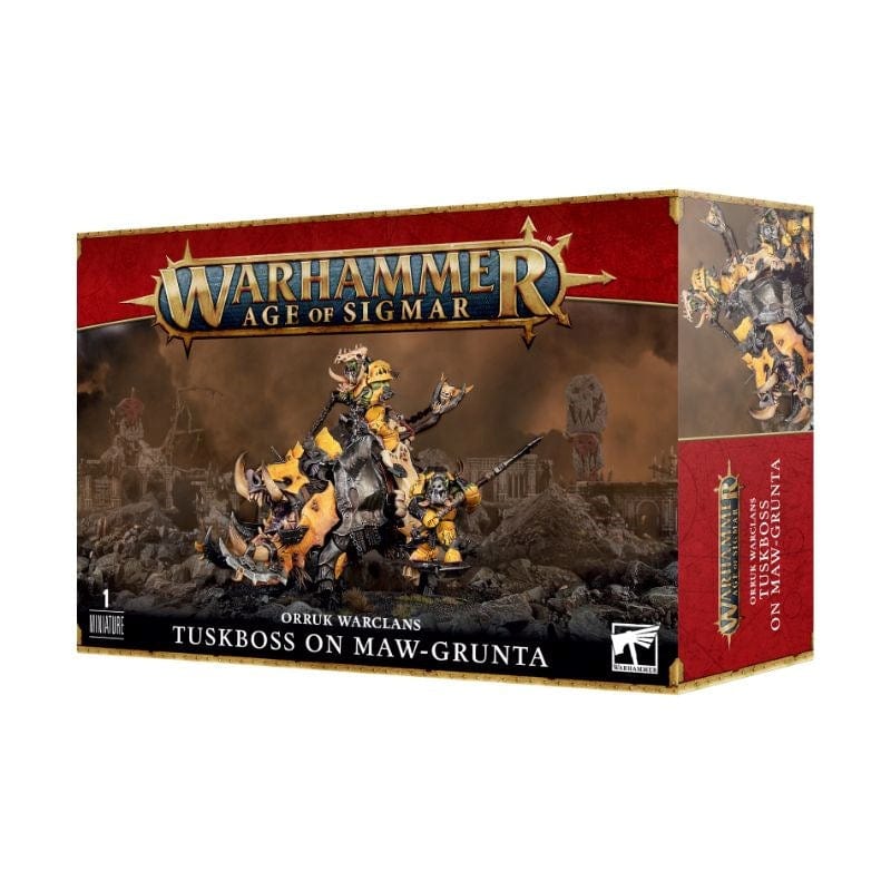 Games Workshop Miniatures Age of Sigmar - Orruk Warclans - Tuskboss on Maw-grunta (23/09 release)