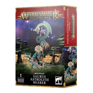 Games Workshop Miniatures Age Of Sigmar - Seraphon - Saurus Astrolith Bearer (03/06/2023 Release)