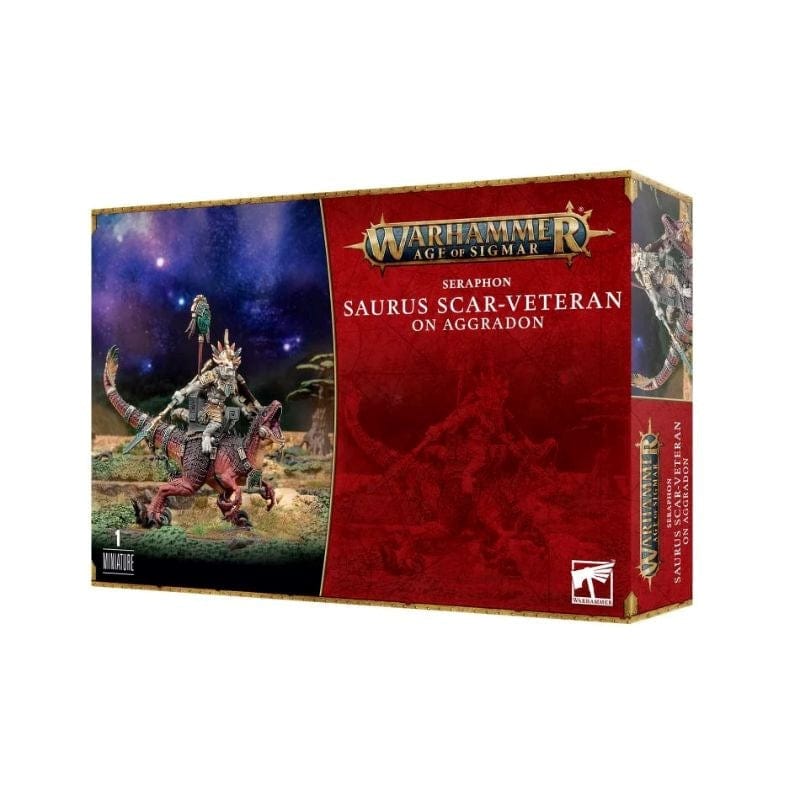 Games Workshop Miniatures Age Of Sigmar - Seraphon - Saurus Scar-Veteran On Aggradon (03/06/2023 Release)
