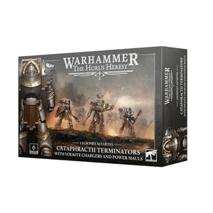 Games Workshop Miniatures Horus Heresy - Legiones Astartes - Cataphractii Terminators with Volkite Chargers and Power Mauls (Preorder- 28/02/2026 Release)