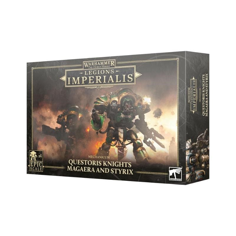 Games Workshop Miniatures Legion Imperialis - Mechanicum - Questoris Knights Magaera and Styrix (Preorder - 03/05/2025 Release)