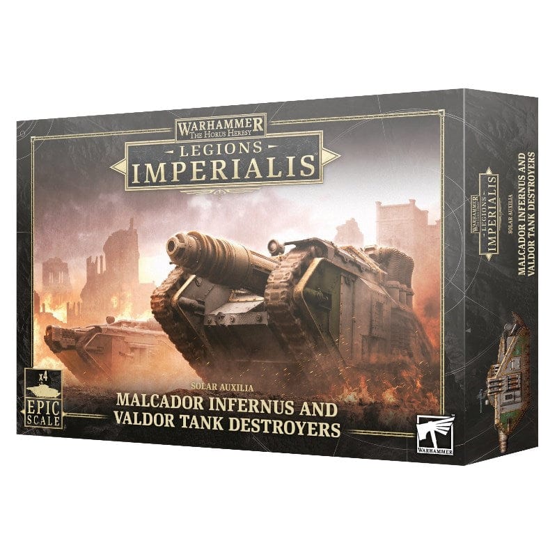 Games Workshop Miniatures Legions Imperialis - Solar Auxilia - Malcador Infernus and Valdors (16/03/2024 release)