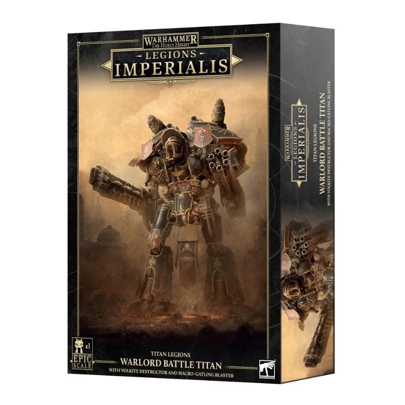 Games Workshop Miniatures Legions Imperialis - Warlord Titan with Volkite Destructor and Macro-Gatling Blaster (Preorder - 01/08/2026 Release)