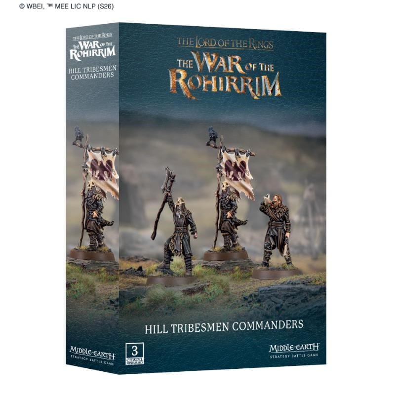 Games Workshop Miniatures Middle-Earth Strategy Battle Game - Hill Tribesmen Commanders (Preorder from 04/07/2026) (18/07/2026 Release)