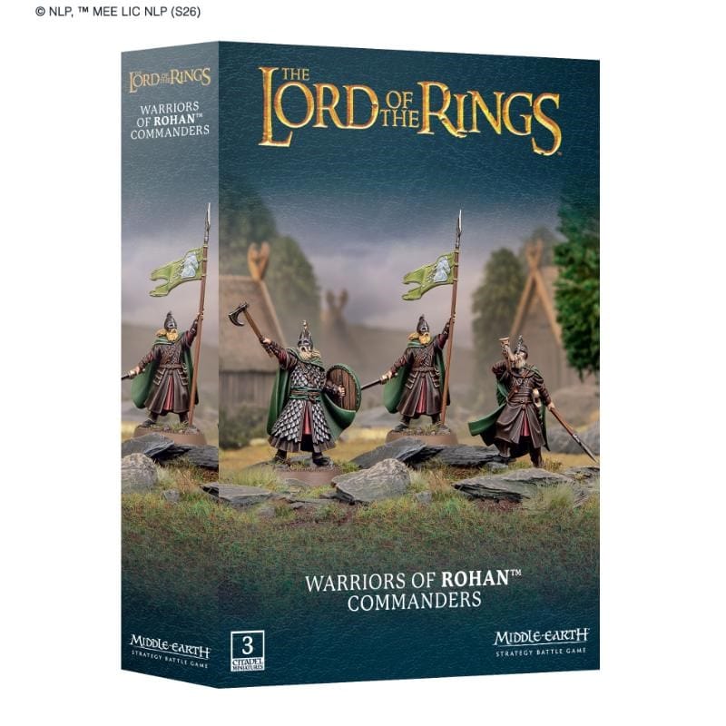 Games Workshop Miniatures Middle-Earth Strategy Battle Game - Warriors of Rohan Commanders (Preorder from 04/07/2026) (18/07/2026 Release)