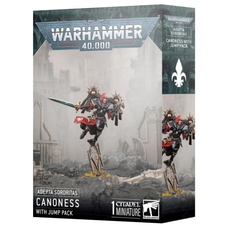 Games Workshop Miniatures Warhammer 40k - Adepta Sororitas - Canoness With Jump Pack (Preorder - 19/10/2024 Release)