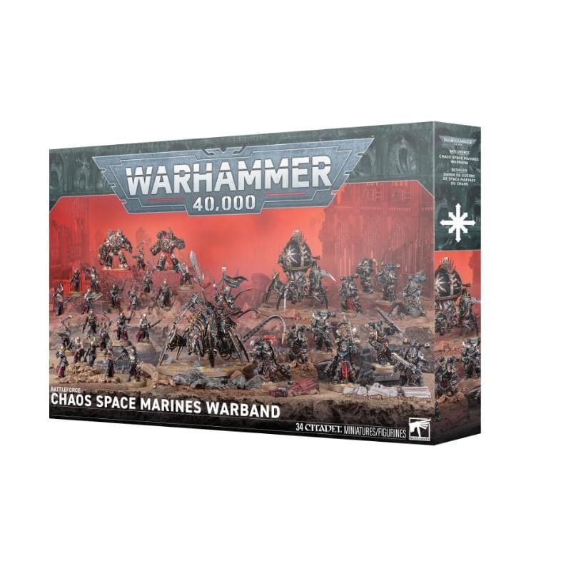 Games Workshop Miniatures Warhammer 40k - Battleforce - Chaos Space Marines Warband (Preorder - 11/07/2026 Release)