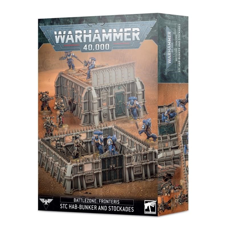 Games Workshop Miniatures Warhammer 40k - Battlezone Fronteris - STC Hab-Bunker and Stockades