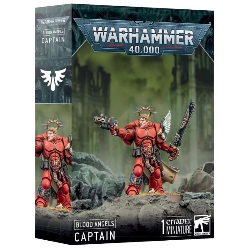 Games Workshop Miniatures Warhammer 40k - Blood Angels - Captain (Preorder - 19/10/2024 Release)