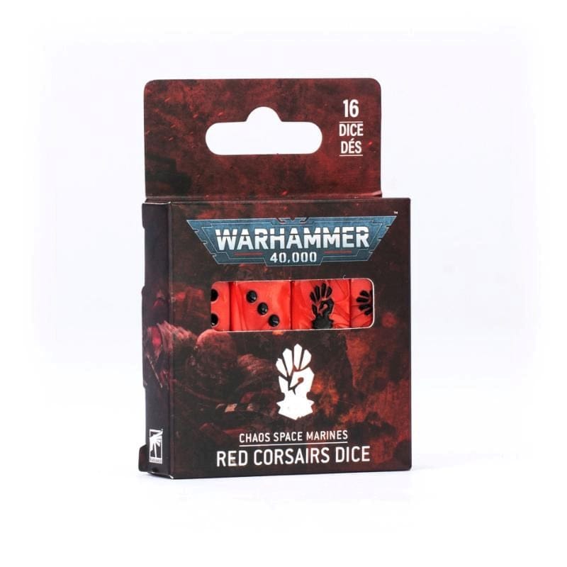 Games Workshop Miniatures Warhammer 40k - Chaos Space Marines - Red Corsairs - Dice (Preorder from 07/03/2026) (21/03/2026 Release)