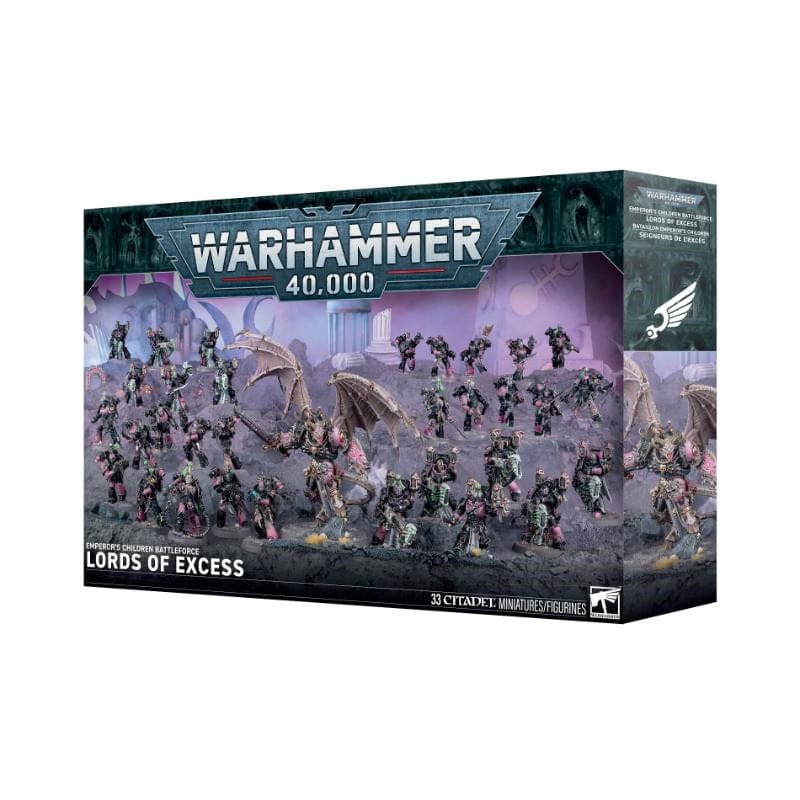 Games Workshop Miniatures Warhammer 40k - Emperor's Children - Battleforce - Lords of Excess (Preorder - 28/02/2026 Release)