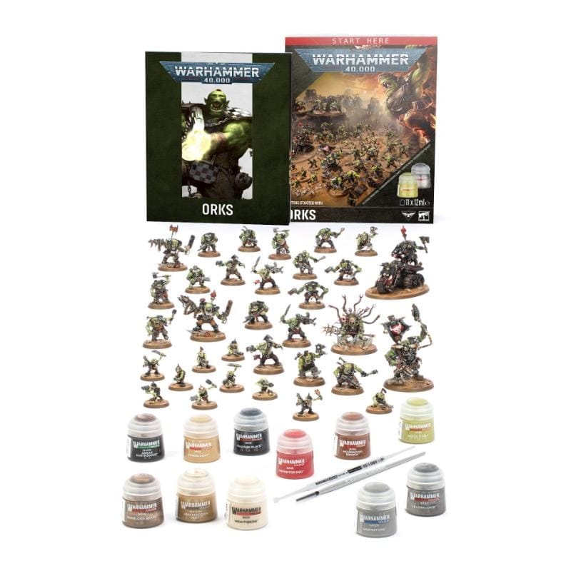 Games Workshop Miniatures Warhammer 40k - Getting Started with Orks (Preorder - 25/07/2026 Release)