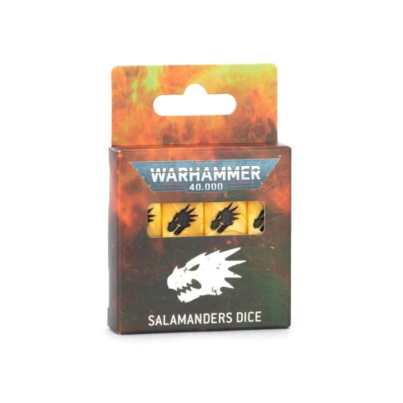 Games Workshop Miniatures Warhammer 40k - Salamanders - Dice Set (2025) (Preorder - 23/08/2025 Release)