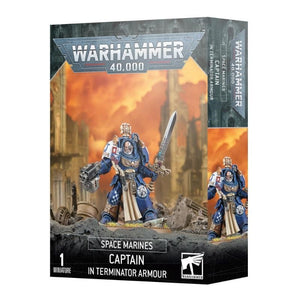 Games Workshop Miniatures Warhammer 40k - Space Marines - Captain In Terminator Armour (02/03/2024 Release)