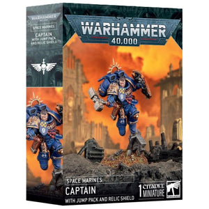 Games Workshop Miniatures Warhammer 40k - Space Marines - Captain with Jump Pack & Relic Shield (Preorder - 08/11/2025 Release)