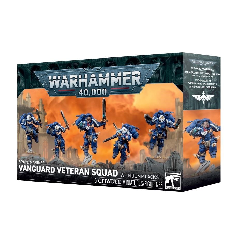 Games Workshop Miniatures Warhammer 40k - Space Marines - Vanguard Veteran Squad with Jump Packs (Preorder from 19/09/2026) (03/10/2026 Release)