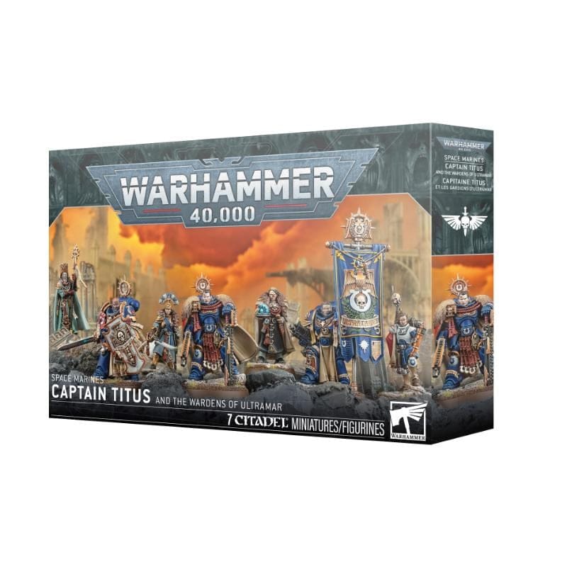 Games Workshop Miniatures Warhammer 40k - Ultramarines - Captain Titus and The Wardens Of Ultramar (24/01/2026 Release)