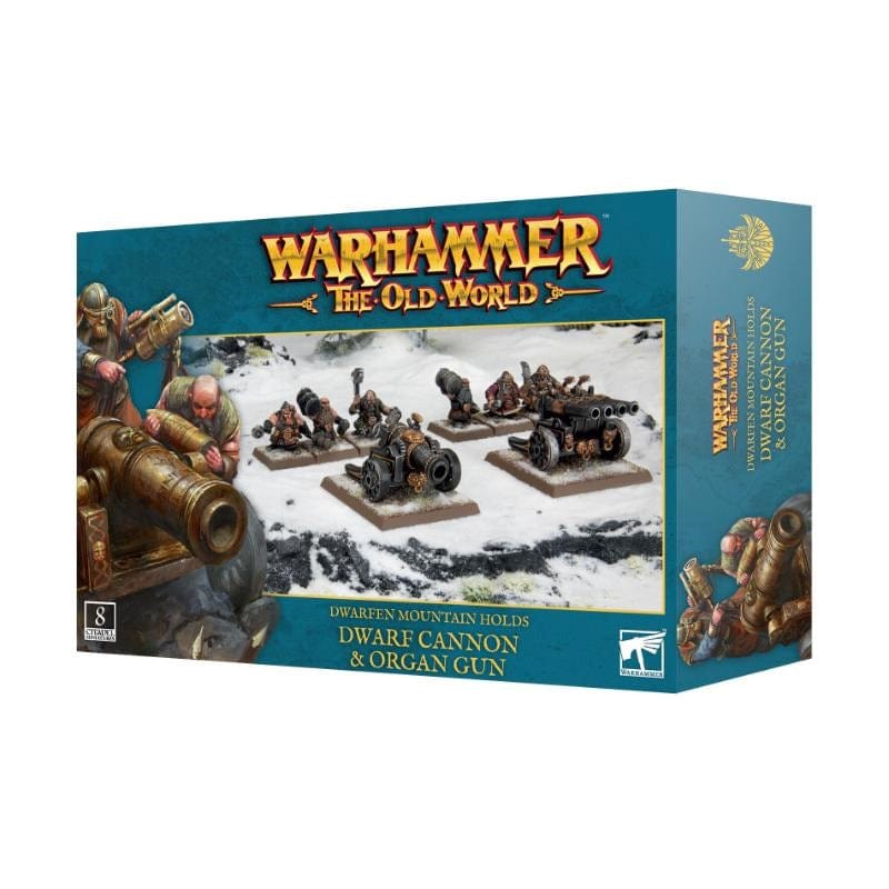 Games Workshop Miniatures Warhammer - The Old World - Dwarfen Mountain Holds - Dwarf Cannon & Organ Gun (Preorder - 31/08/2024 release)