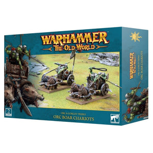 Games Workshop Miniatures Warhammer - The Old World - Orc & Goblin Tribes - Orc Boar Chariots (04/05/2024 release)
