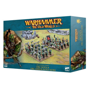Games Workshop Miniatures Warhammer - The Old World - Orc & Goblin Tribes - Orc Boyz & Orc Arrer Boyz Mobs (04/05/2024 release)