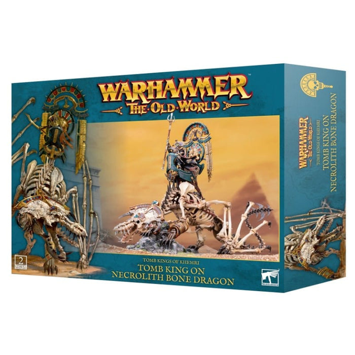 Warhammer - The Old World - Tomb Kings Of Khemri - Tomb King On Necrolith Bone Dragon