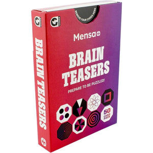 Ginger Fox Board & Card Games Mensa - Brain Teasers - Card Game