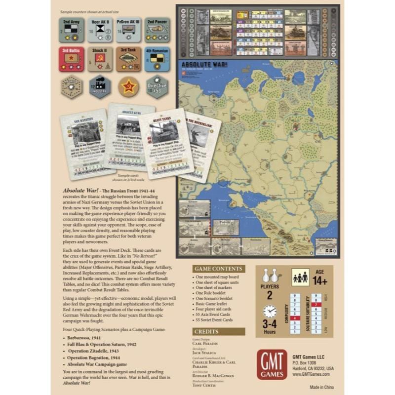 GMT Games Board & Card Games Absolute War! The Russian Front 1941-45