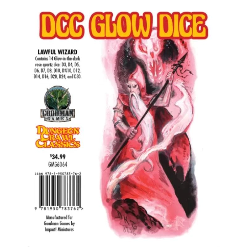 Goodman Games Dice Dungeon Crawl Classics - Glow Dice - Lawful Wizard