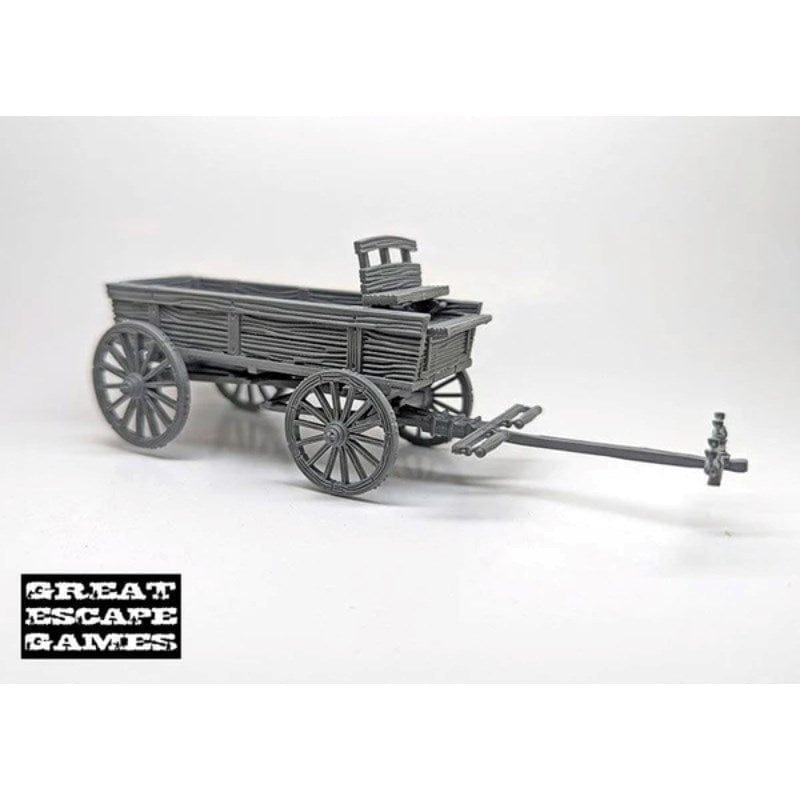 Great Escape Games Miniatures Dead Mans Hand - Unhitched Wagon (Plastic)