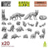 Greenstuff World Hobby GSW - 3D Printed - Forest Animals