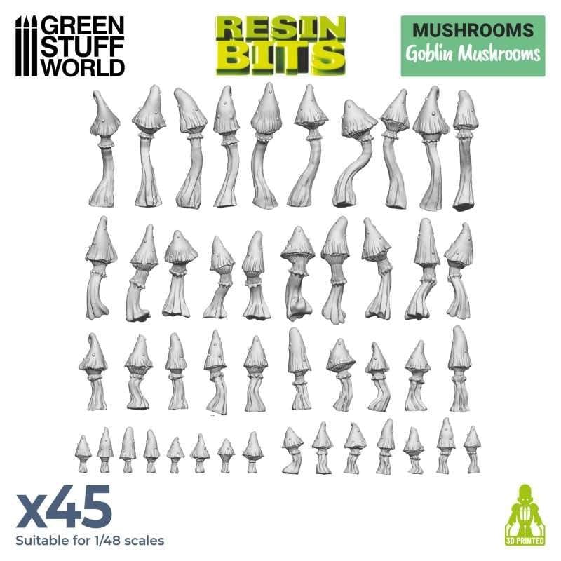 Greenstuff World Hobby GSW - 3D Printed - Goblin Mushrooms Set