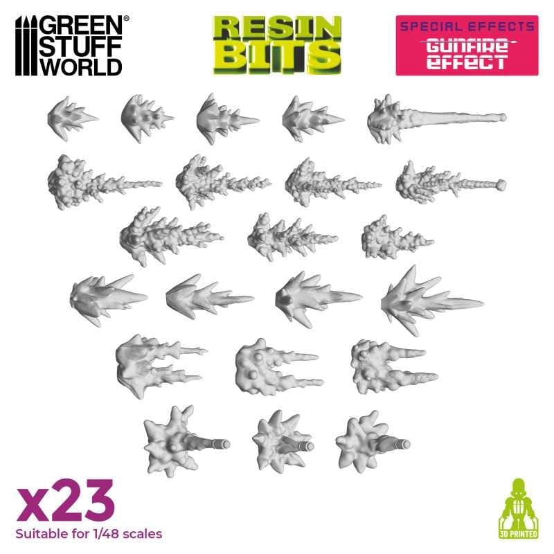 Greenstuff World Hobby GSW - 3D Printed - Gunfire Effect Set