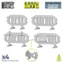 Greenstuff World Hobby GSW - 3D Printed - Police Barricades
