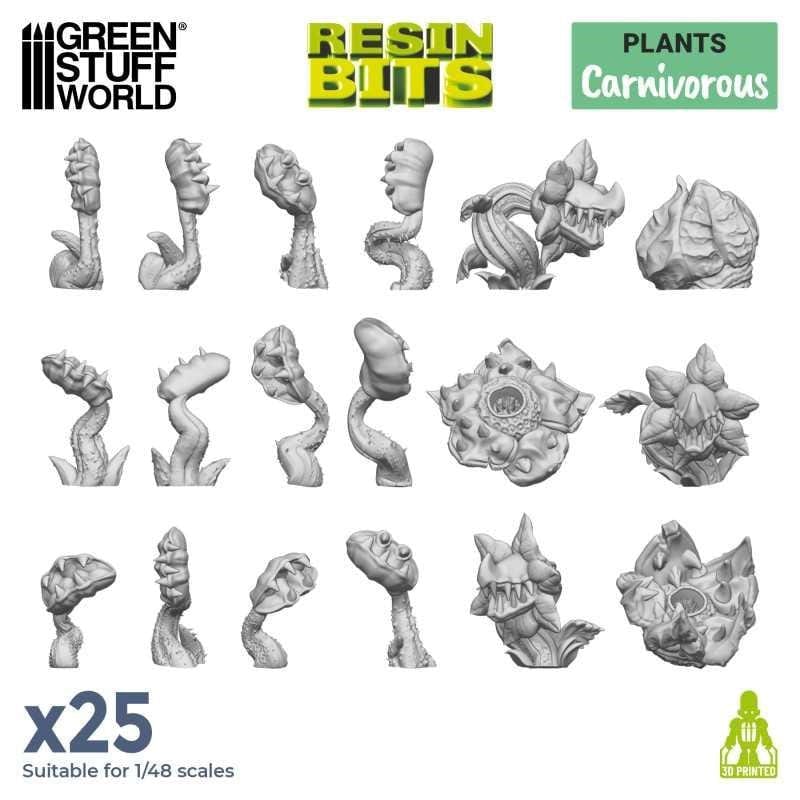 Greenstuff World Hobby GSW - 3D printed set - Carnivorous Plants